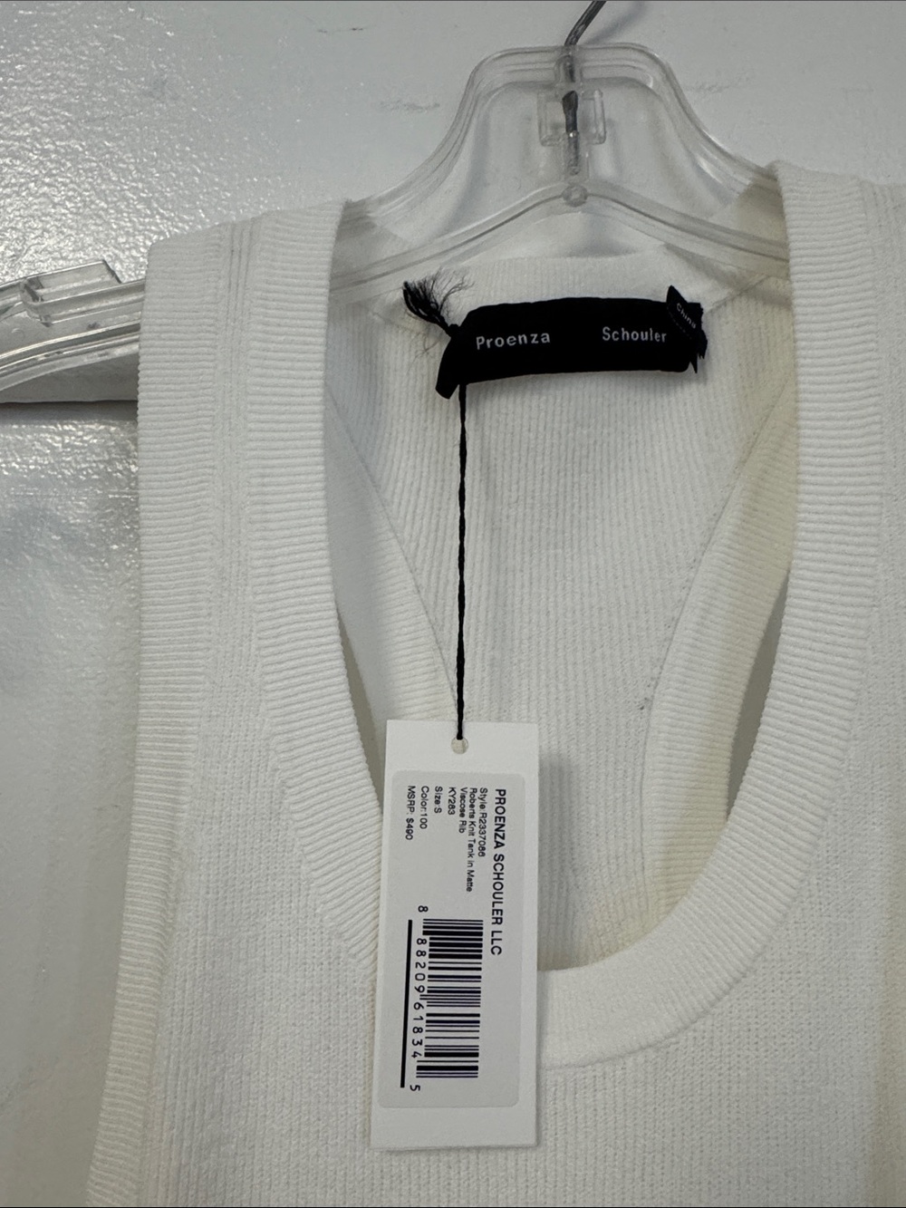 The Roberts Knit Tank in Matte Viscose Rib is rib-knitted to a slim silhouette - Picture 5 of 5